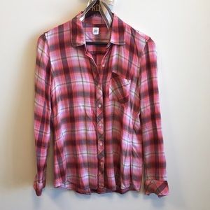 Gap oversized flannel.